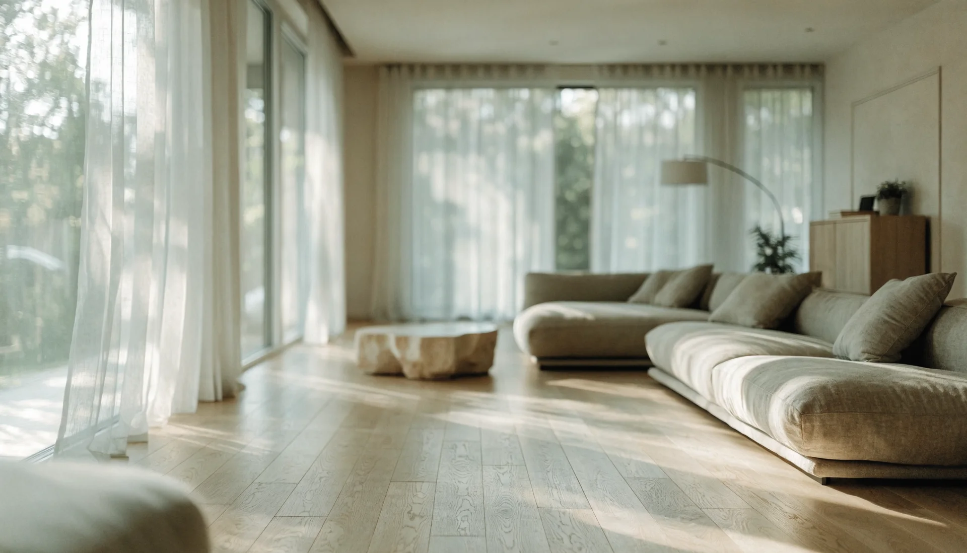 Intérieur lumineux d'un logement de courte durée géré à Metz — ambiance illustrative